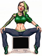 Different examples of pit comics from John Persons maestro of interracial cartoon porn