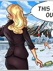 Horny toon sex games drive hot businessman hard and wild