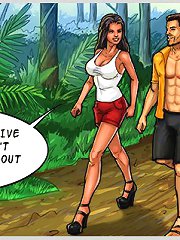 Sexy whore wants pussy fucked in wild jungles in porn cartoons