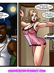 John Person cartoons with unfaithful wife and her black fucker