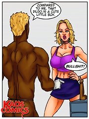 Hot interracial comic porn pics with kinky babes serving black cocks