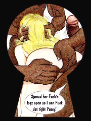 On this xxx cartoons white slut suck two niggas cocks in one time