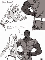 Interracial hot cartoons from poonnet.com black and white nude chicks