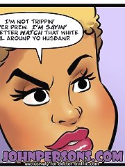 Feel the vibe of porn comics with John Person interracial cartoons